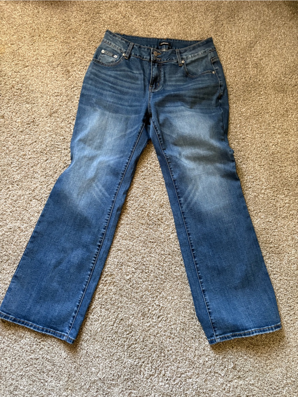 Flamingals Women’s Blue Wide-Leg Flare Jeans